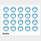 Aangepaste foto! Werelden Grootste Engelse Bulldog Ronde Sticker (Vel)