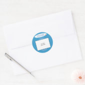 Aangepaste foto! Werelden Grootste Engelse Bulldog Ronde Sticker (Envelop)