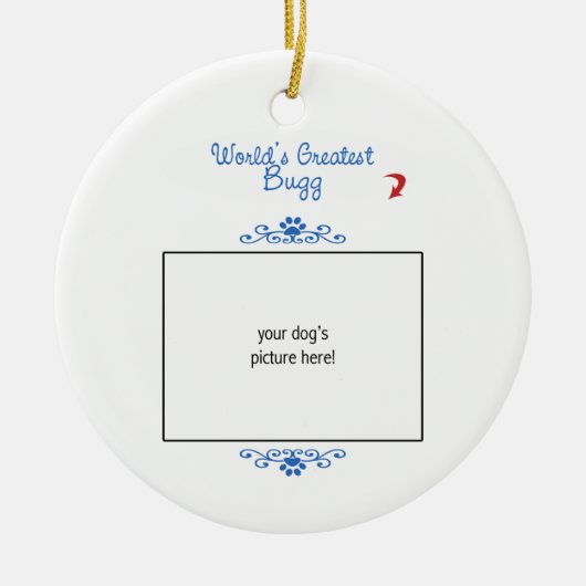 Aangepaste foto! Wereldwijd de grootste bug Keramisch Ornament (Voorkant)