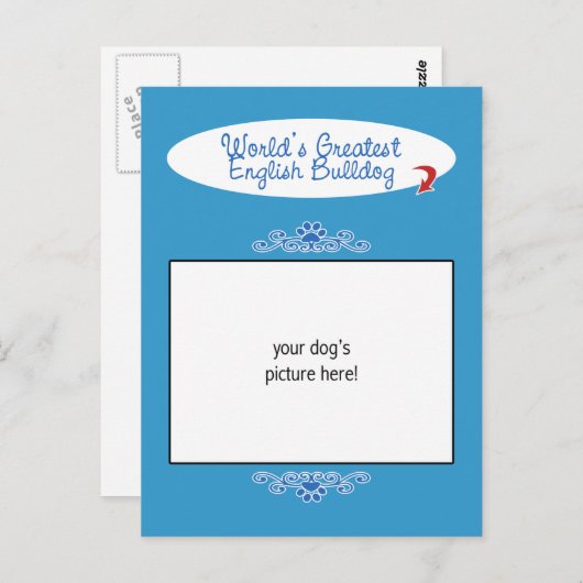 Aangepaste foto! Wereldwijd de grootste Engelse bu Briefkaart (Voorkant / Achterkant)
