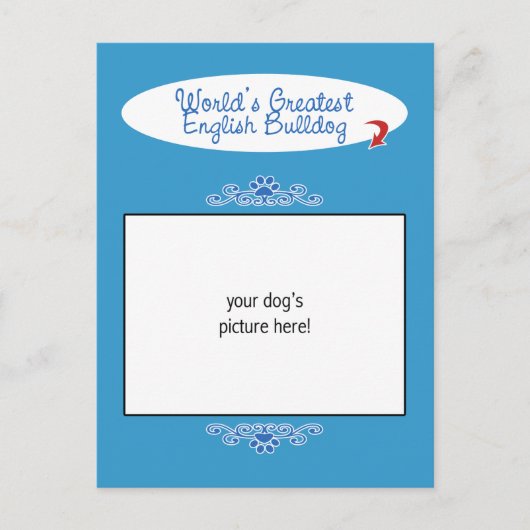 Aangepaste foto! Wereldwijd de grootste Engelse bu Briefkaart (Voorkant)