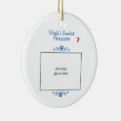 Aangepaste foto! Wereldwijd de grootste Pomapoo Keramisch Ornament (Rechts)