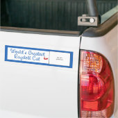 Aangepaste foto! Wereldwijd de grootste ridderkat Bumpersticker (Op Truck)