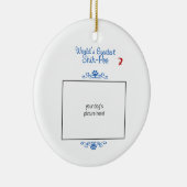 Aangepaste foto! Wereldwijd de grootste Shih-Poo Keramisch Ornament (Rechts)