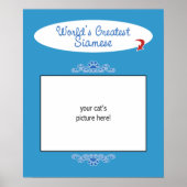 Aangepaste foto! Wereldwijd de grootste Siamese Poster (Voorkant)