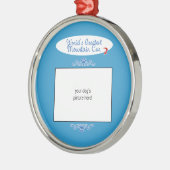 Aangepaste foto! Wereldwijde bergbeker Metalen Ornament (Links)