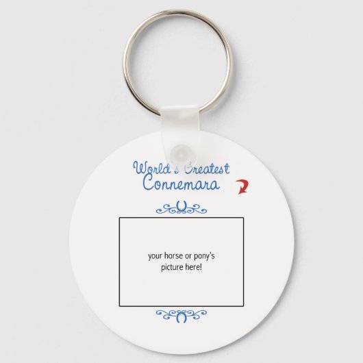 Aangepaste foto! Wereldwijde Connemara Sleutelhanger (Voorkant)