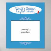 Aangepaste foto! Wereldwijde Engelstalige pointer Poster (Voorkant)