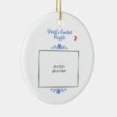 Aangepaste foto! Wereldwijde hoek Keramisch Ornament (Rechts)