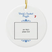 Aangepaste foto! Wereldwijde hoek Keramisch Ornament (Voorkant)