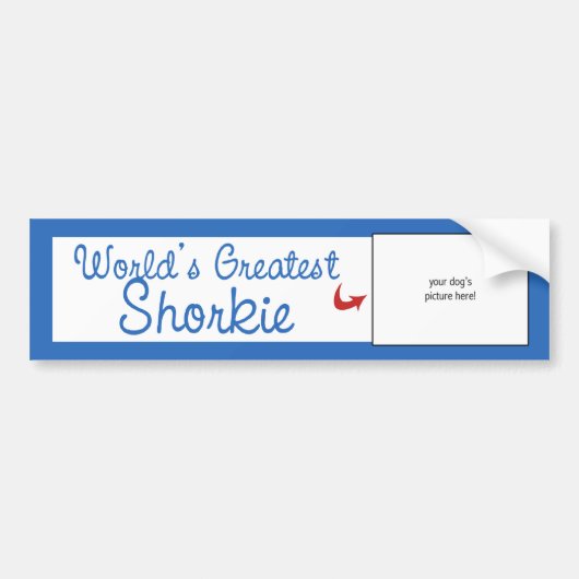 Aangepaste foto! Wereldwijde horkie Bumpersticker (Voorkant)