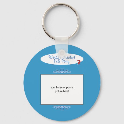 Aangepaste foto! Wereldwijde Pony met de grootste Sleutelhanger (Voorkant)