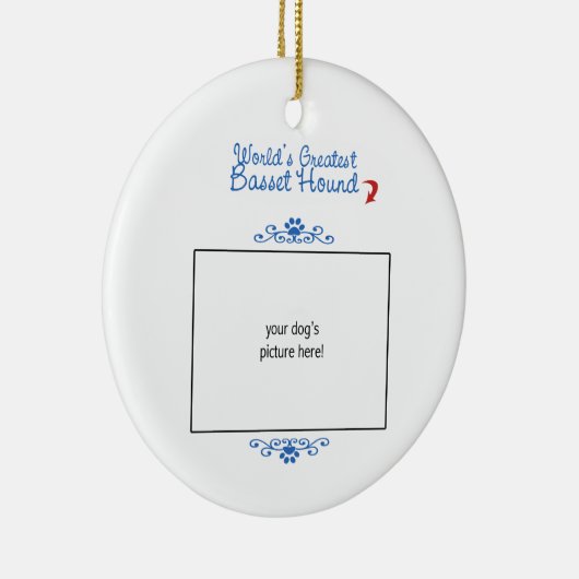 Aangepaste foto! Wereldwijde troef Keramisch Ornament (Rechts)