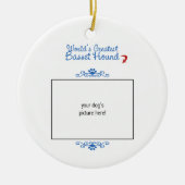 Aangepaste foto! Wereldwijde troef Keramisch Ornament (Voorkant)