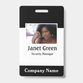 Aangepaste foto-werknemers-ID bedrijfsbeveiliging Badge