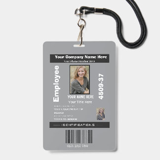 Aangepaste foto-werknemerspas bedrijfsbeveiliging badge