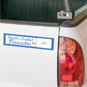 Aangepaste foto! Werlds Greatest Bassador Bumpersticker (Op Truck)