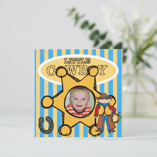 Aangepaste foto Westerne feestdag Kaart (Staand voorkant)