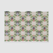 Aangepaste foto Whimsical kerstfeestdag groet Tissuepapier (Voorkant)