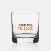 Aangepaste Foto Whiskey Glas (Voorkant)