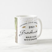 Aangepaste foto White Black Afstuderen Keepomwille Koffiemok (Voorkant rechts)