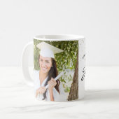 Aangepaste foto White Black Afstuderen Keepomwille Koffiemok (Voorkant links)