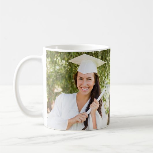 Aangepaste foto White Black Afstuderen Keepomwille Koffiemok (Links)