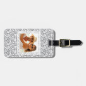 Aangepaste foto White Lace 1 Bagagelabel (Voorkant horizontaal)