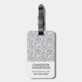 Aangepaste foto White Lace 1 Bagagelabel (Achterkant verticaal)