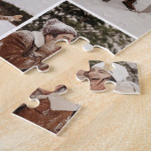 Aangepaste foto wil je met me trouwen collage legpuzzel (Zijkant)
