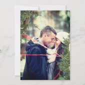 Aangepaste foto Winter Kerstmis repetitie diner Kaart (Achterkant)