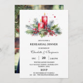 Aangepaste foto Winter Kerstmis repetitie diner Kaart (Voorkant / Achterkant)