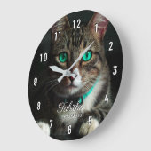 Aangepaste foto witte cijfers grote klok (Hoek)