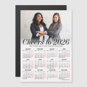 Aangepaste Foto Witte Kalender 2026 Magnetische Ka Magnetische Uitnodiging (Voorkant / Achterkant)