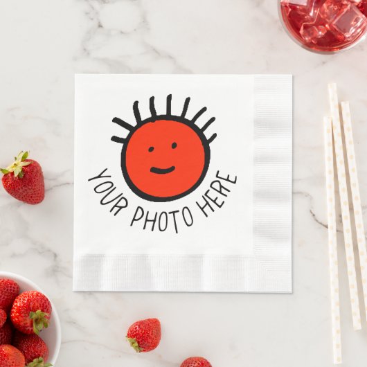 Aangepaste foto witte LUNCH PAPieren servetten sja (Insitu)