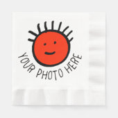 Aangepaste foto witte LUNCH PAPieren servetten sja (Voorkant)