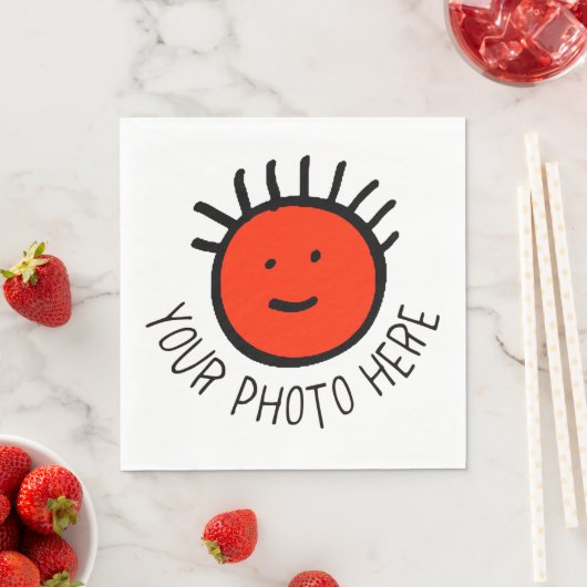 Aangepaste foto WITTE LUNCHPAPEREN SERVETTEN Sjabl (Insitu)