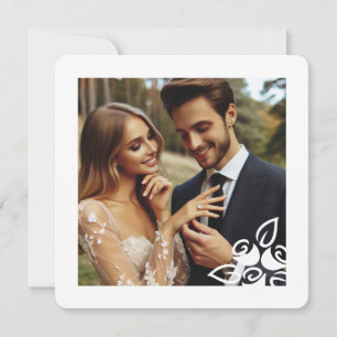 Aangepaste foto Witte rozen Elegante Verlovingen K