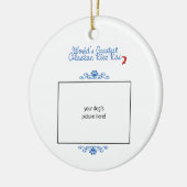 Aangepaste foto! Worlds Greatest Alaskan Klee Kai Keramisch Ornament (Links)