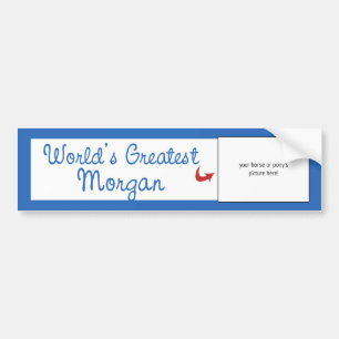 Aangepaste foto! Worlds Greatest Morgan Bumpersticker