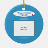 Aangepaste foto! Worlds Greatest Morkie Keramisch Ornament (Voorkant)