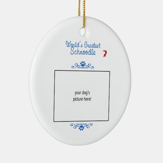 Aangepaste foto! Worlds Greatest Schnole Keramisch Ornament (Rechts)