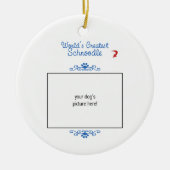 Aangepaste foto! Worlds Greatest Schnole Keramisch Ornament (Voorkant)