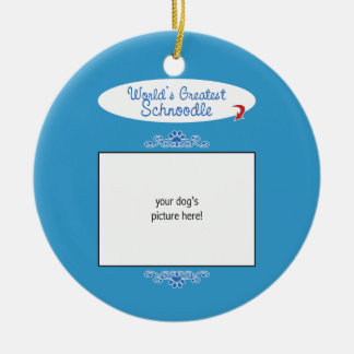 Aangepaste foto! Worlds Greatest Schnole Keramisch Ornament