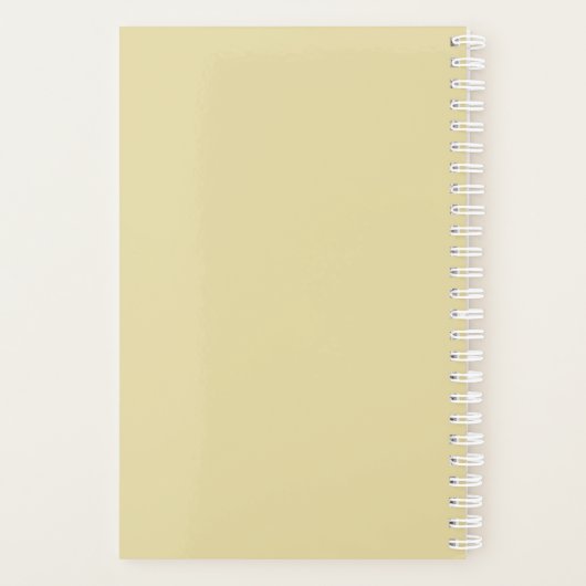 Aangepaste foto Yellow Baby's eerste jaarplanner Planner (Achterkant)