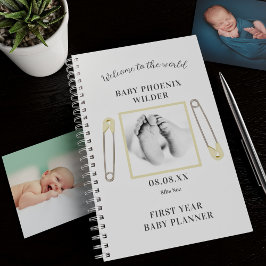 Aangepaste foto Yellow Baby's eerste jaarplanner Planner