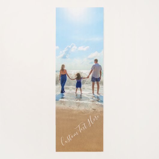 Aangepaste Foto Yoga Mat met Gepersonaliseerde Tek (Achterkant)