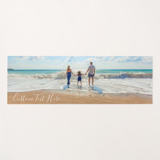 Aangepaste Foto Yoga Mat met Gepersonaliseerde Tek (Voorkant (horizontaal))
