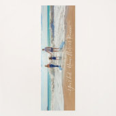 Aangepaste foto Yoga Mat met Tekst (Voorkant)