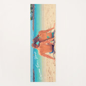 Aangepaste foto Yoga Mat met Tekst (Voorkant)